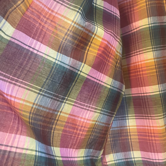 🔥 Pendleton 🔥 madras plaid button up shirt size L - Picture 3 of 3